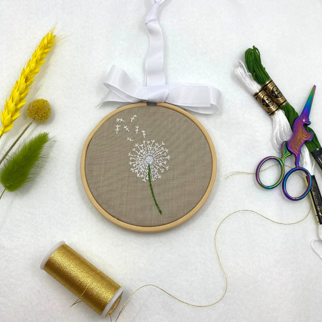 Beginners Dandelion embroidery Kit