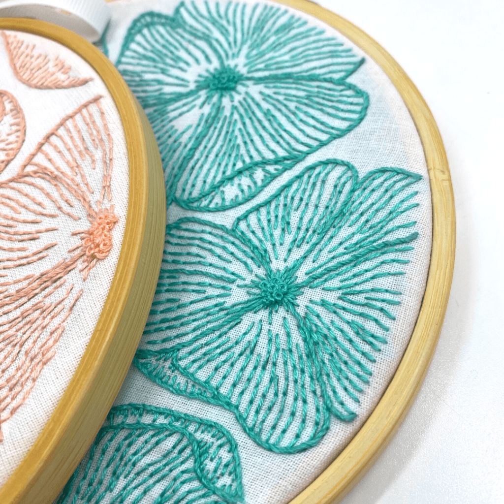 Pretty Flowers Embroidery Kit Best Beginners Hand embroidery kit