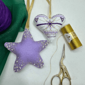 Christmas Star Embroidery workshop - 1st December 2025 - The Plough and Harrow