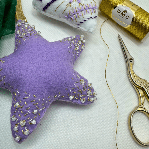 Christmas Star Embroidery workshop - 1st December 2025 - The Plough and Harrow - Image 7