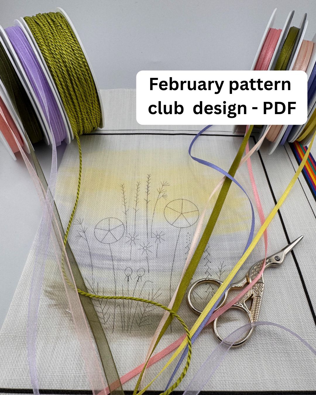 Bi-Monthly Embroidery Pattern Club - Digital PDF Pattern