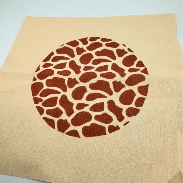 Giraffe print embroidery panel, Giraffe print embroidery design, Hand embroidery panel - Image 2