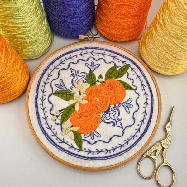 Bi-Monthly Embroidery Pattern Subscription - Fabric Panel and Instruction guide - Image 3