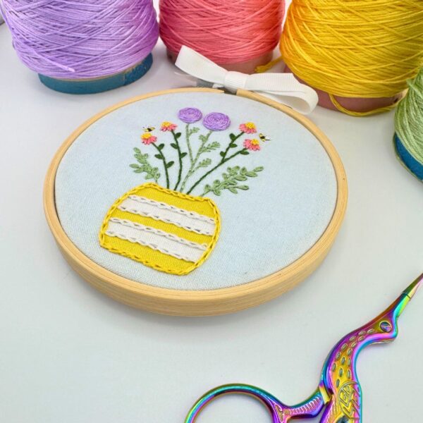 Flower Posy Beginners Embroidery workshop - 29th March 2025 - The Duke of Clarence - Image 8