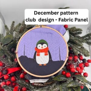 Bi-Monthly Embroidery Pattern Subscription - Fabric Panel and Instruction guide