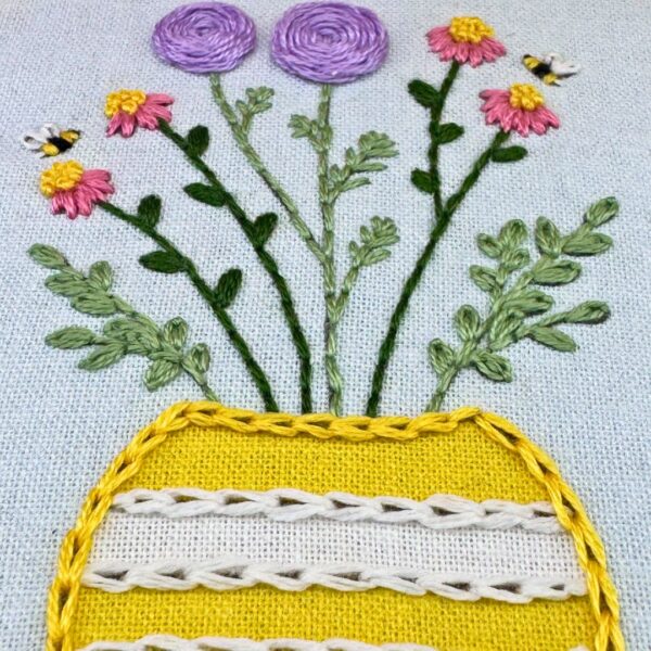 Flower Posy Beginners Embroidery workshop - 29th March 2025 - The Duke of Clarence - Image 6