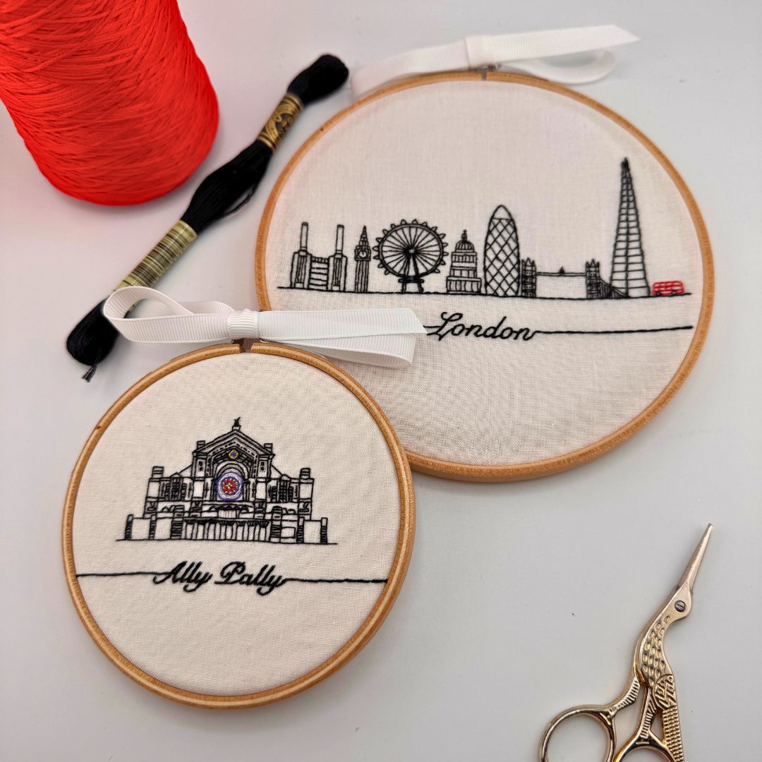 Ally Pally Embroidery Kit, Beginner embroidery kit, Craft gift, Modern Embroidery - Image 4