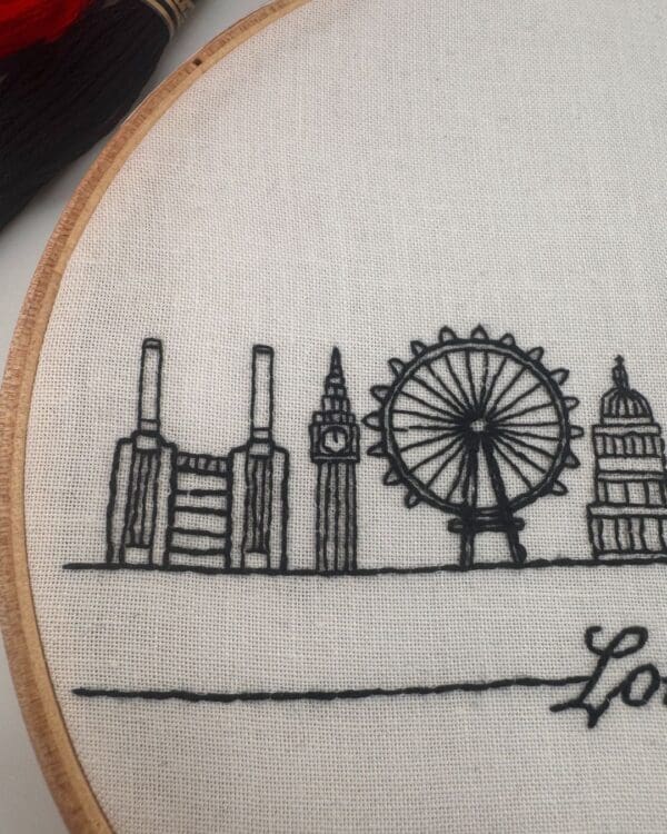 London Embroidery Kit, Beginner embroidery kit, Craft gift, Modern Embroidery - Image 5