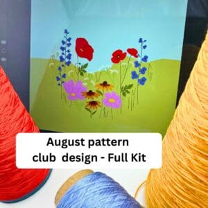 August Pattern Club embroidery kit, Beginner embroidery kit