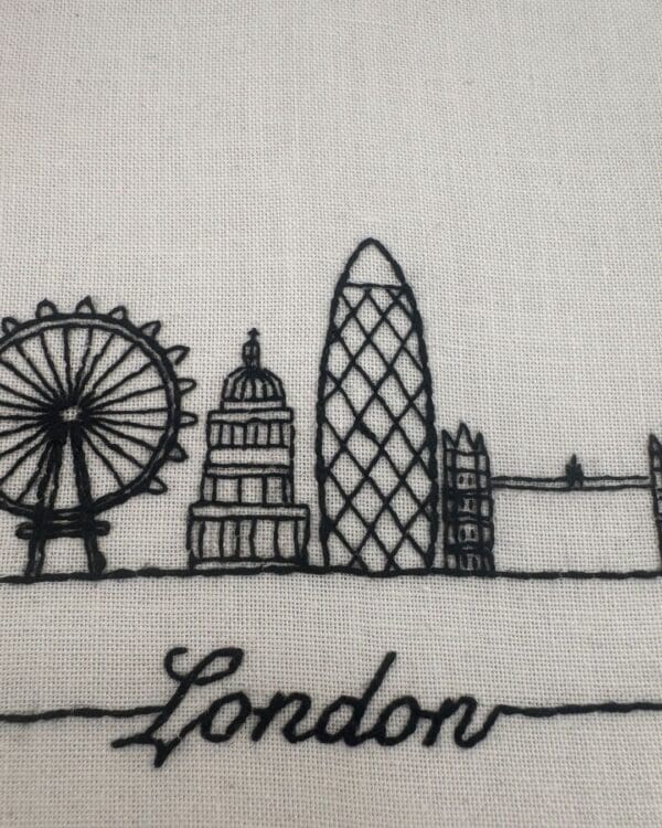 London Embroidery Kit, Beginner embroidery kit, Craft gift, Modern Embroidery - Image 8