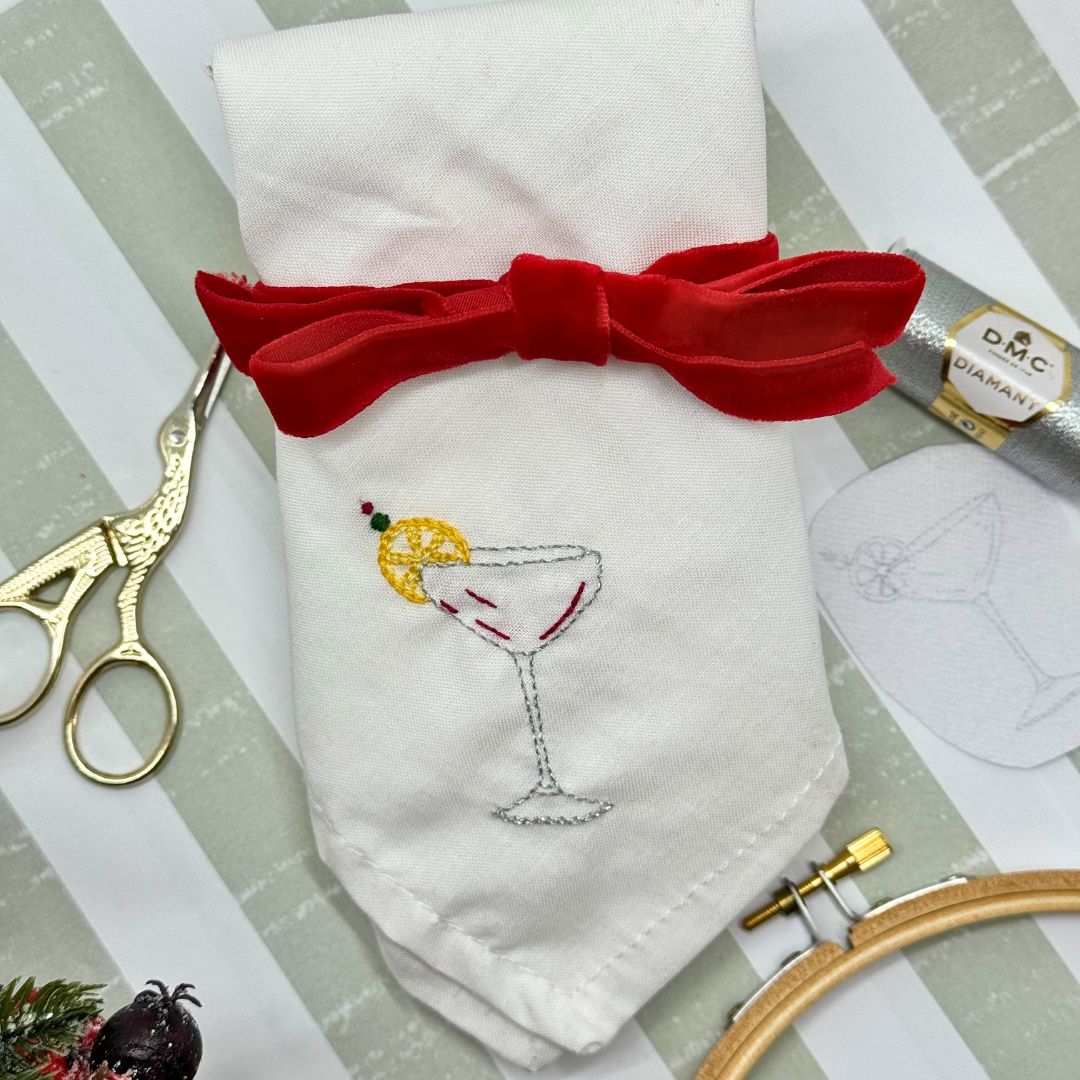 Christmas Napkin Embroidery workshop - 17th November 2026 - The Plough and Harrow - Image 4