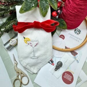 Christmas Napkin Embroidery workshop - 17th November 2026 - The Plough and Harrow