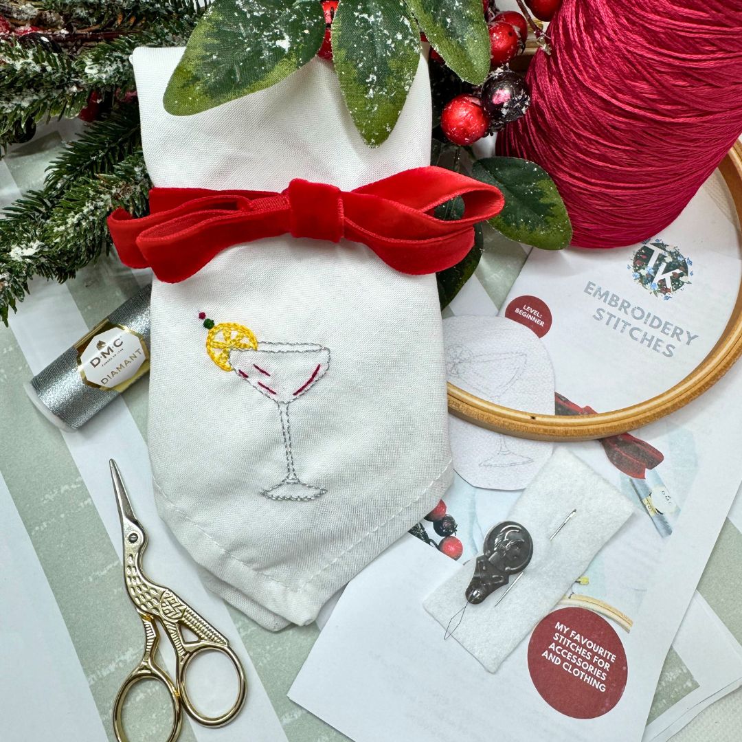 Christmas Napkin Embroidery workshop - 17th November 2026 - The Plough and Harrow