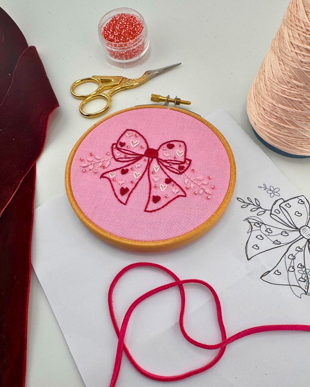 Sip and Stitch Galentines Embroidery workshop - 9th February 2026 - The Plough and Harrow - Image 4
