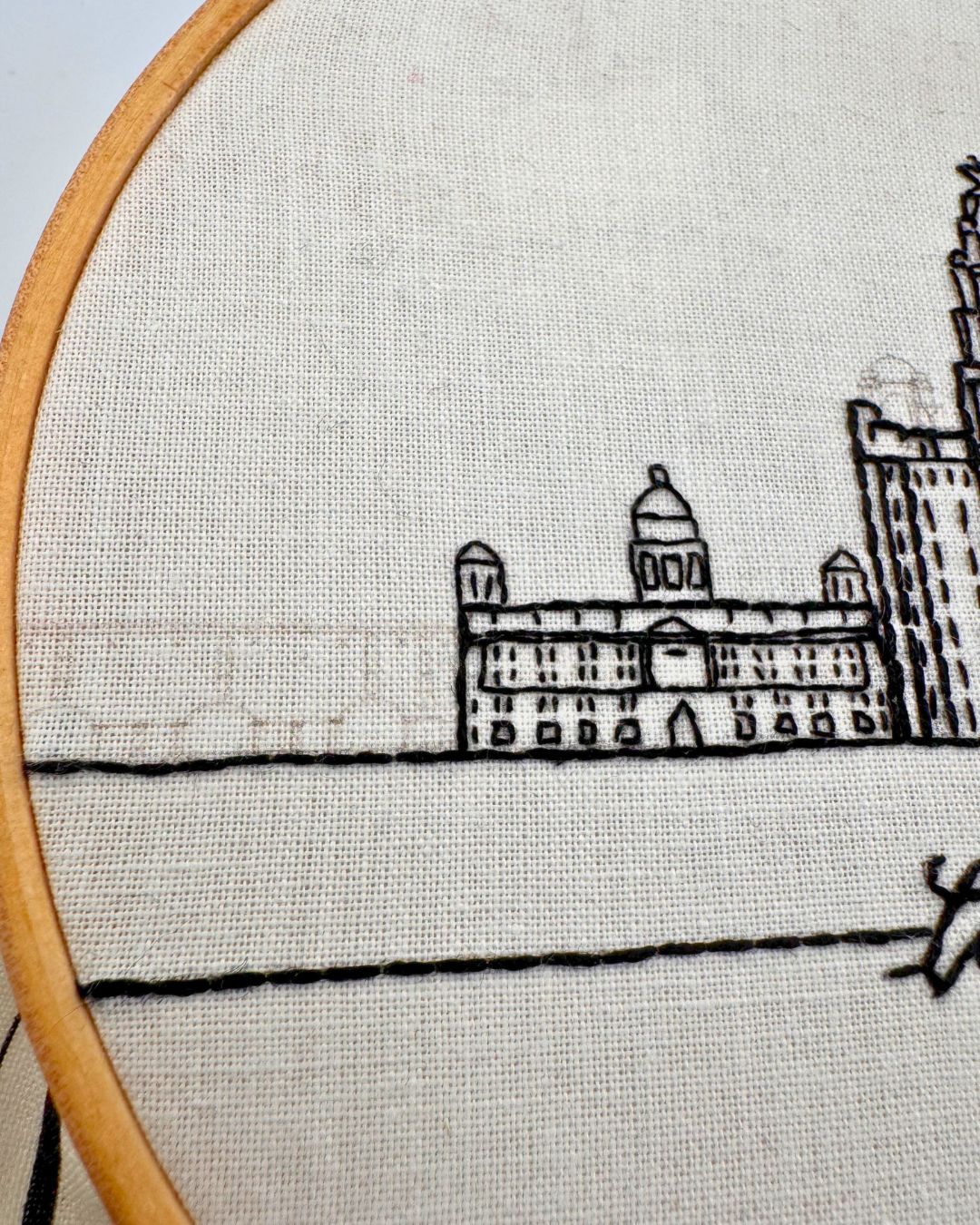Liverpool City panel for embroidery, Liverpool embroidery design, Hand embroidery panel - Image 4