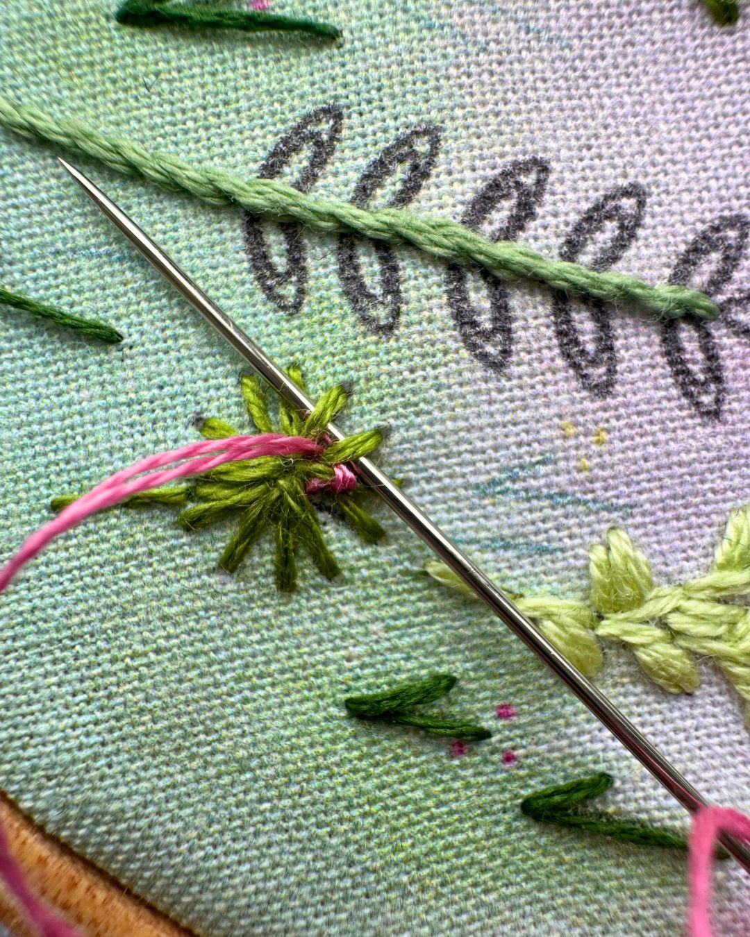 Mini Flower Garden embroidery kit, Beginner embroidery kit, Craft gift, Modern Embroidery - Image 5