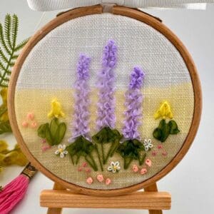 Let's try Ribbon work embroidery kit, Ribbon work embroidery kit for the Beginner