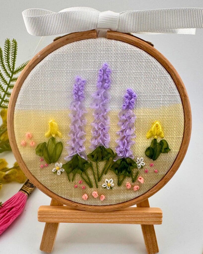 Let's try Ribbon work embroidery kit, Ribbon work embroidery kit