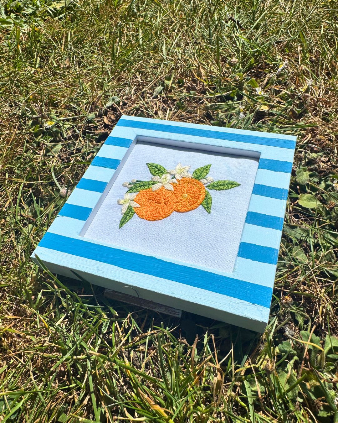 Sweet Oranges embroidery kit, Beginner embroidery kit, Craft gift, Modern Embroidery - Image 2