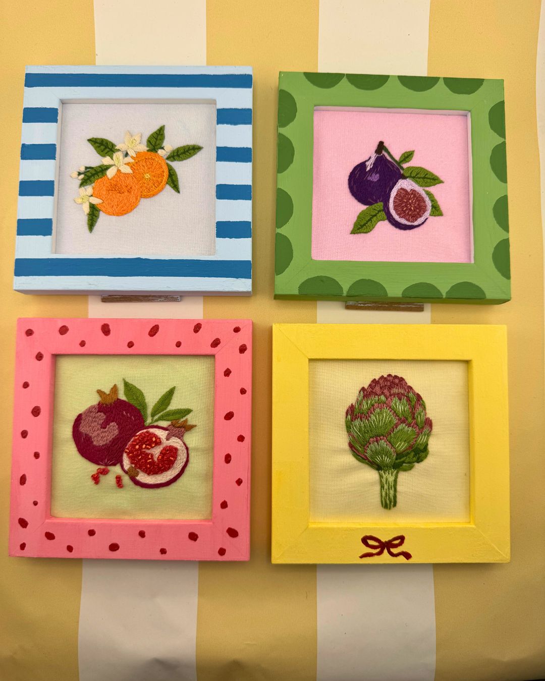 Juicy Figs embroidery kit, Beginner embroidery kit, Craft gift, Modern Embroidery - Image 9