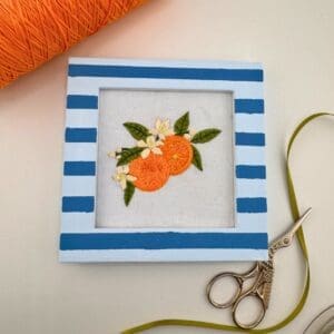 Sweet oranges embroidery design
