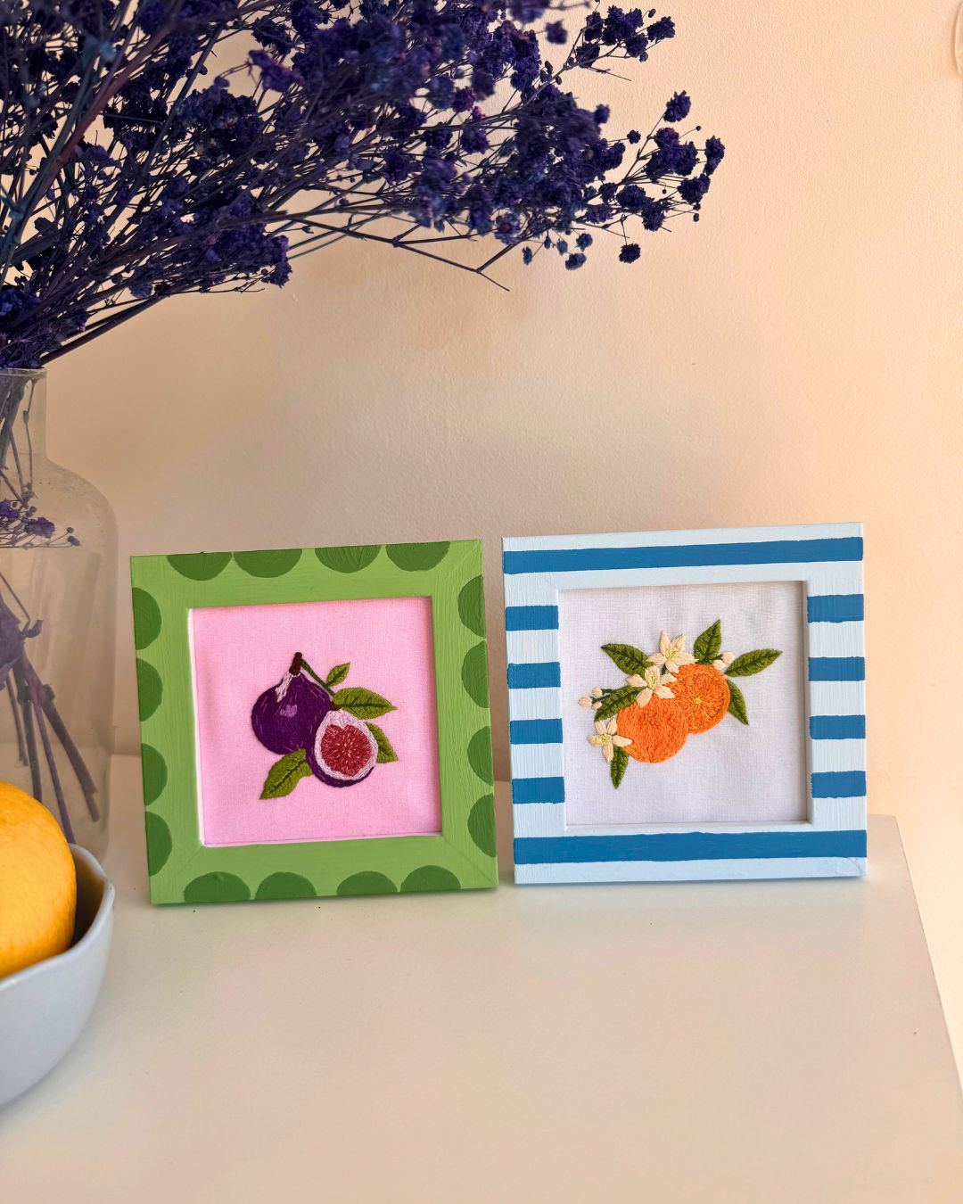Juicy Figs embroidery kit, Beginner embroidery kit, Craft gift, Modern Embroidery - Image 5