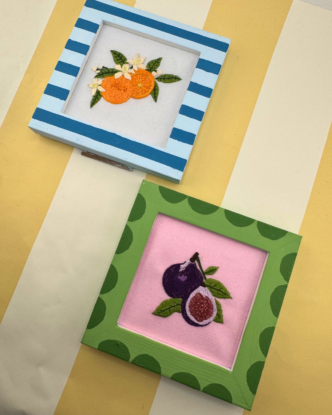 Juicy Figs embroidery kit, Beginner embroidery kit, Craft gift, Modern Embroidery - Image 8