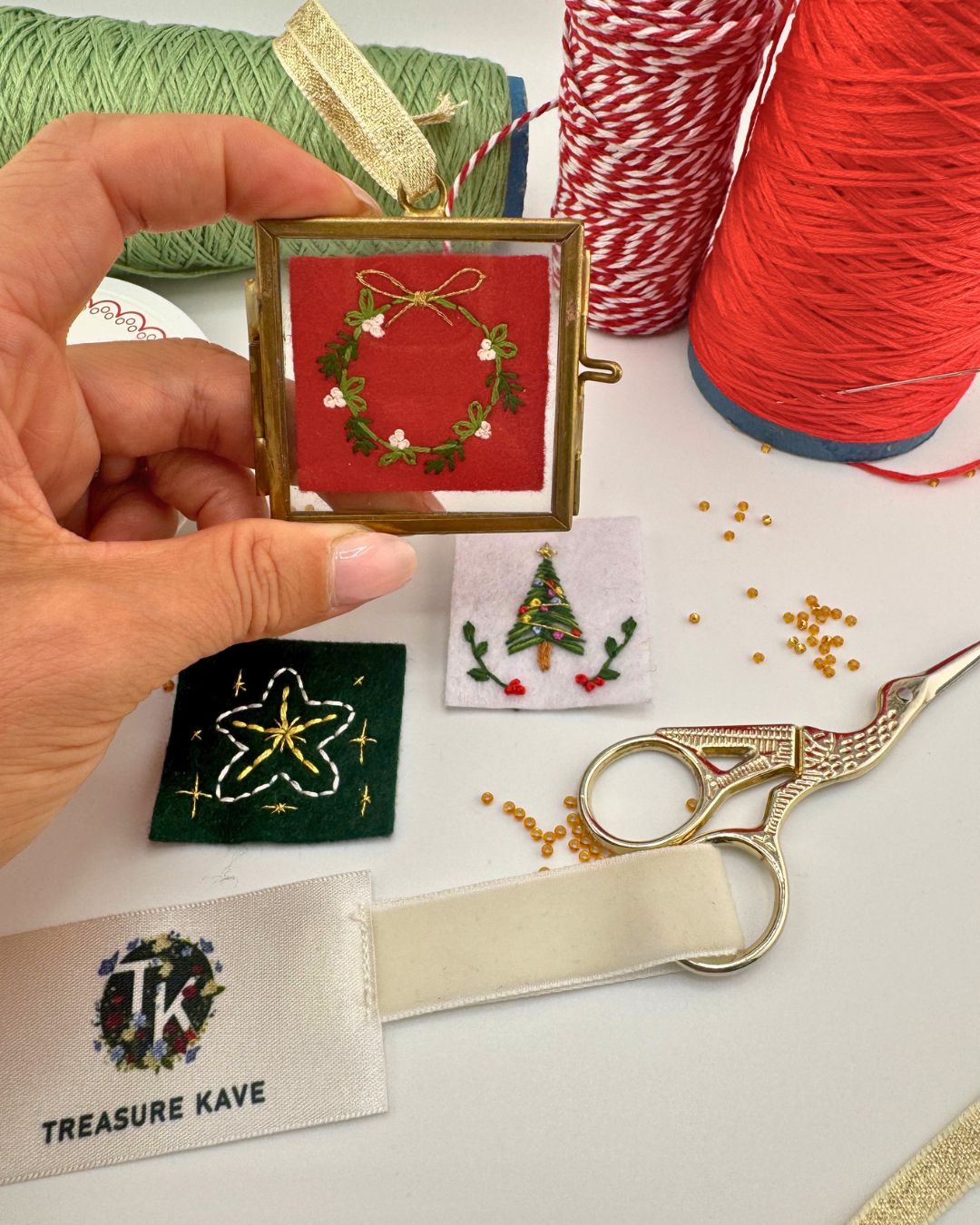Christmas Decoration Embroidery workshop -15th December 2026 – The Grove, Surbiton